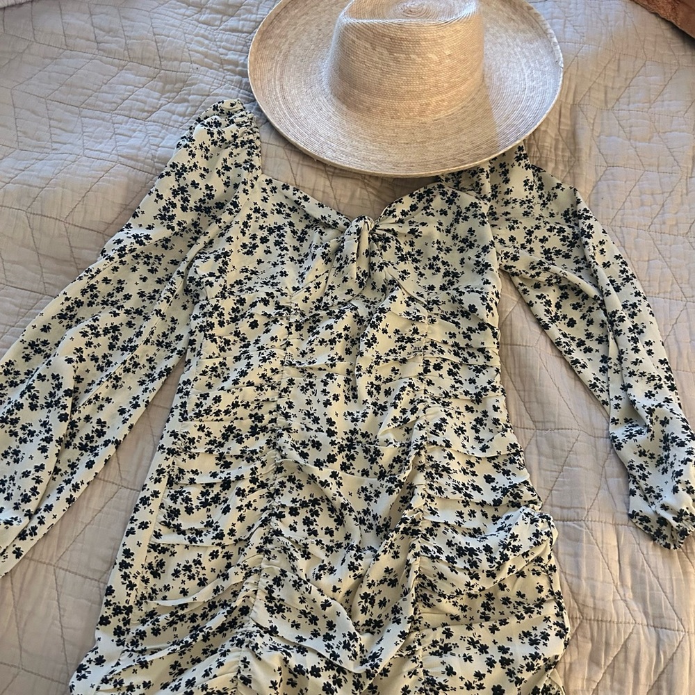 Sky to Moon floral dress with long sleeves